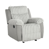 Dionysus Gray Manual Glider Recliner from Furniture of America - Luna Furniture