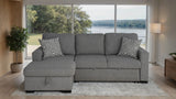 Chatham Gray Sleeper Sectional with Left Chaise from Furniture of America - Luna Furniture