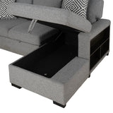 Chatham Gray Sectional from Furniture of America - Luna Furniture