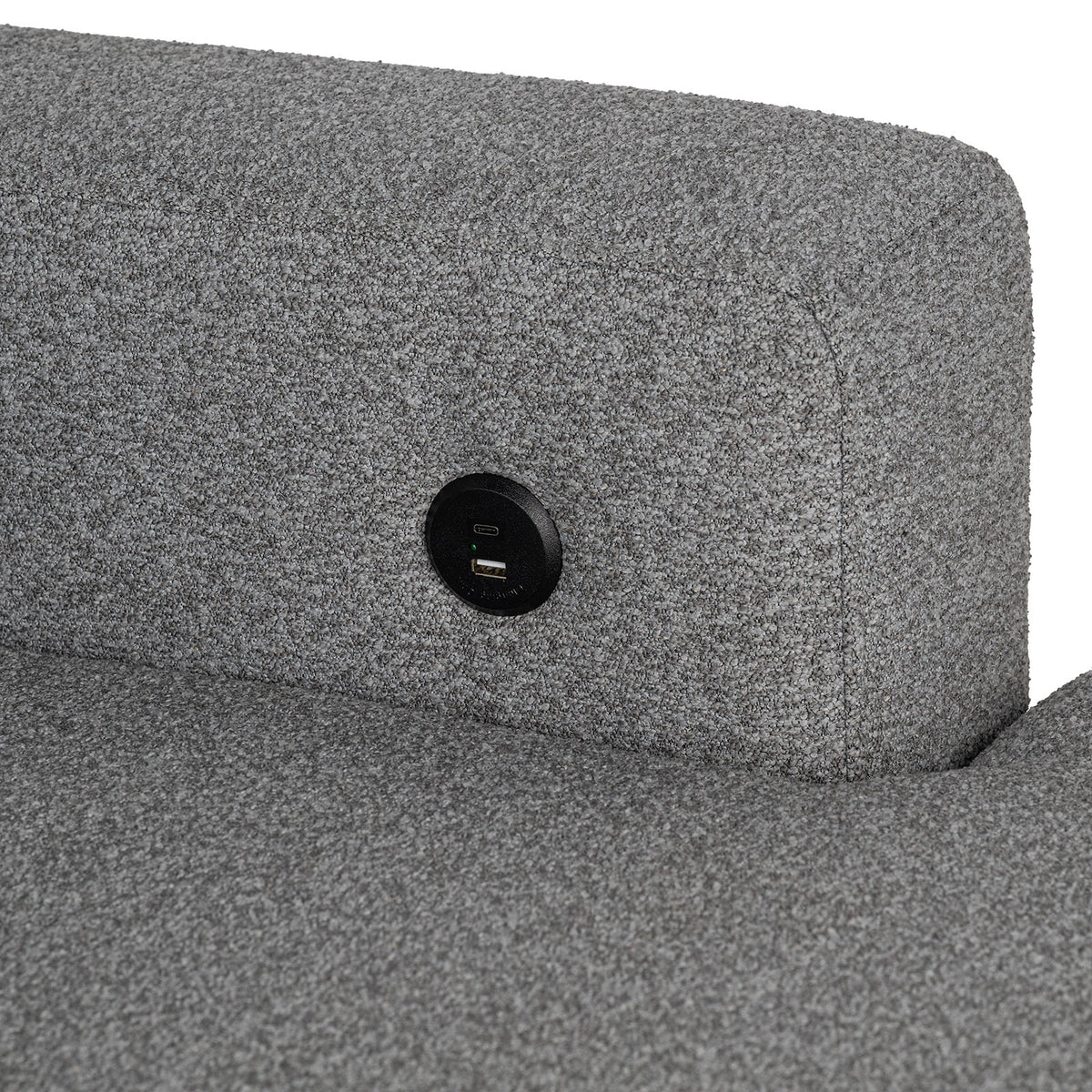Chatham Gray Sleeper Sectional with Left Chaise from Furniture of America - Luna Furniture