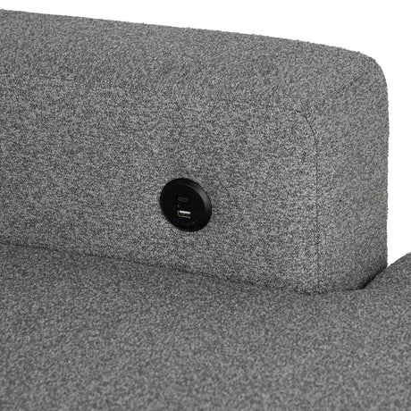 Chatham Gray Sleeper Sectional with Left Chaise from Furniture of America - Luna Furniture
