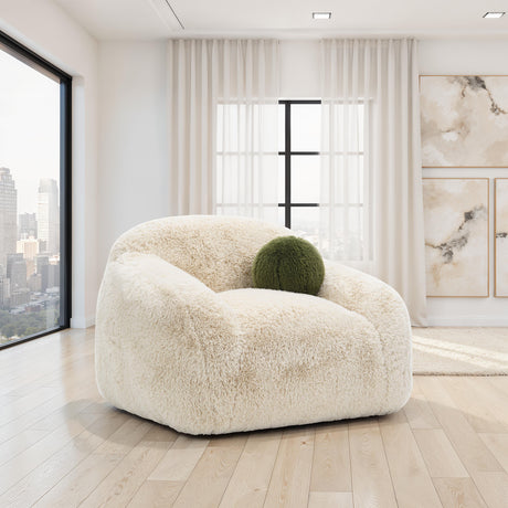Darwen Sand Swivel Chair from Furniture of America - Luna Furniture