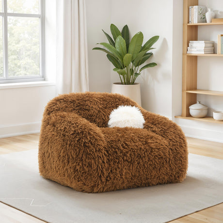 Darwen Camel Brown Swivel Chair from Furniture of America - Luna Furniture