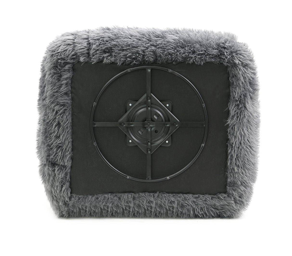 Darwen Dark Gray Swivel Chair from Furniture of America - Luna Furniture