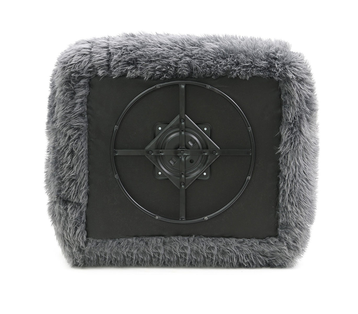 Darwen Dark Gray Swivel Chair from Furniture of America - Luna Furniture