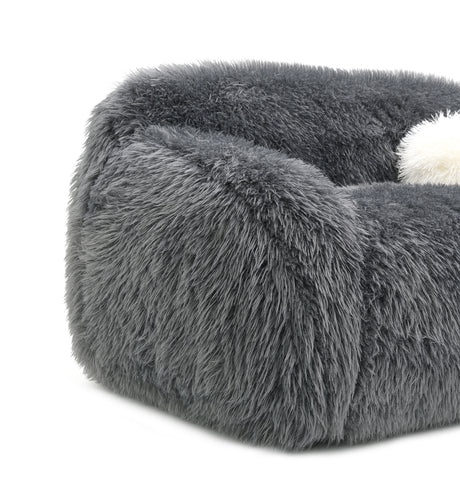 Darwen Dark Gray Loveseat from Furniture of America - Luna Furniture