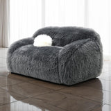 Darwen Dark Gray Loveseat from Furniture of America - Luna Furniture