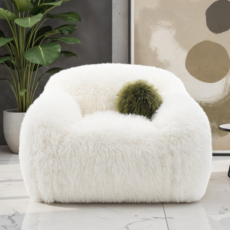 Darwen White Swivel Chair from Furniture of America - Luna Furniture