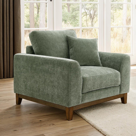 Watton Olive Green Chair from Furniture of America - Luna Furniture