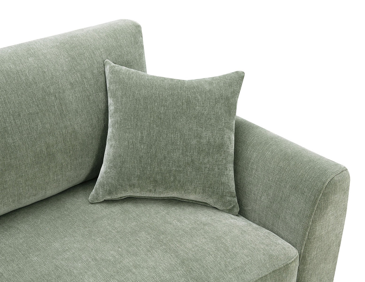 Watton Olive Green LAF Chaise Sectional from Furniture of America - Luna Furniture