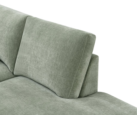 Watton Olive Green RAF Chaise Sectional from Furniture of America - Luna Furniture