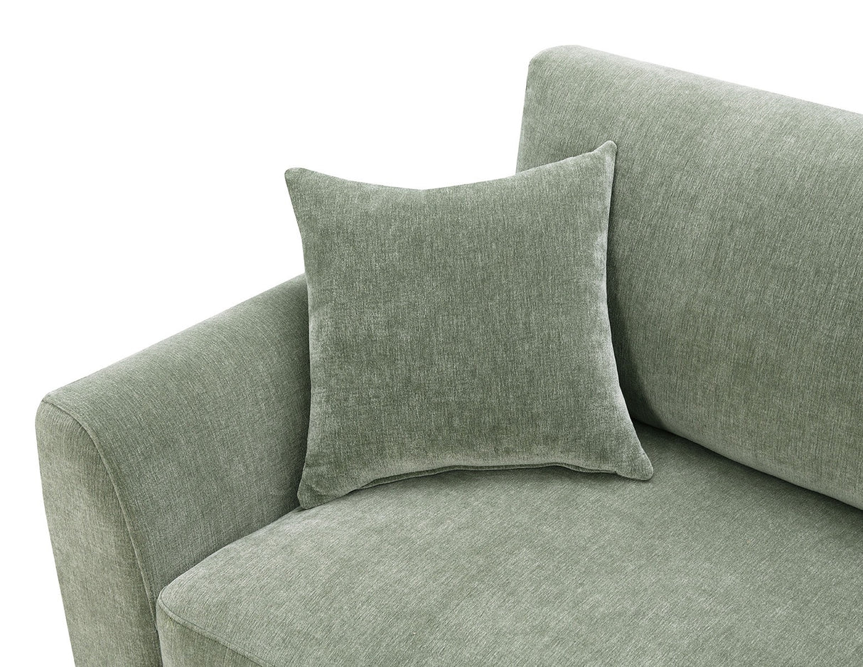 Watton Olive Green RAF Chaise Sectional from Furniture of America - Luna Furniture