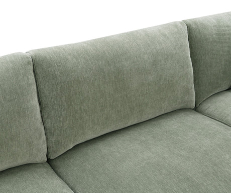 Watton Olive Green RAF Chaise Sectional from Furniture of America - Luna Furniture