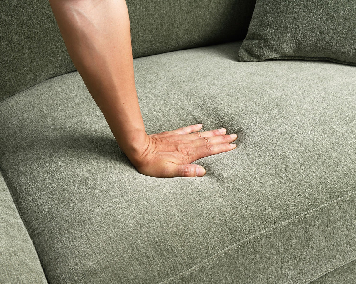 Watton Olive Green RAF Chaise Sectional from Furniture of America - Luna Furniture