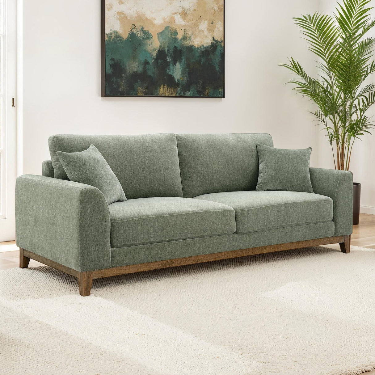 Watton Olive Green Sofa from Furniture of America - Luna Furniture