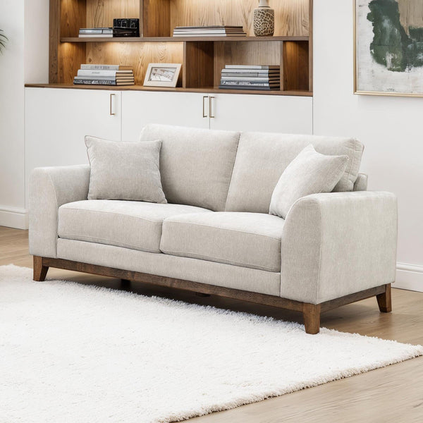 Watton Light Gray Loveseat
