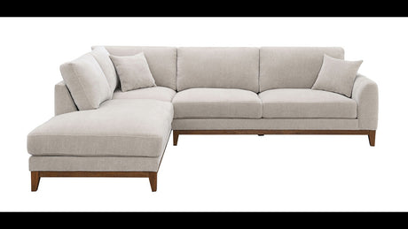 Watton Light Gray LAF Chaise Sectional from Furniture of America - Luna Furniture