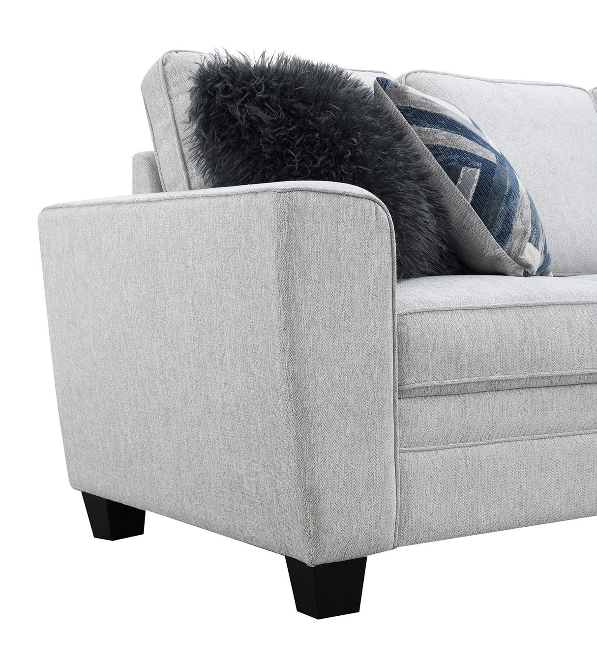 Enea Light Gray Loveseat from Furniture of America - Luna Furniture