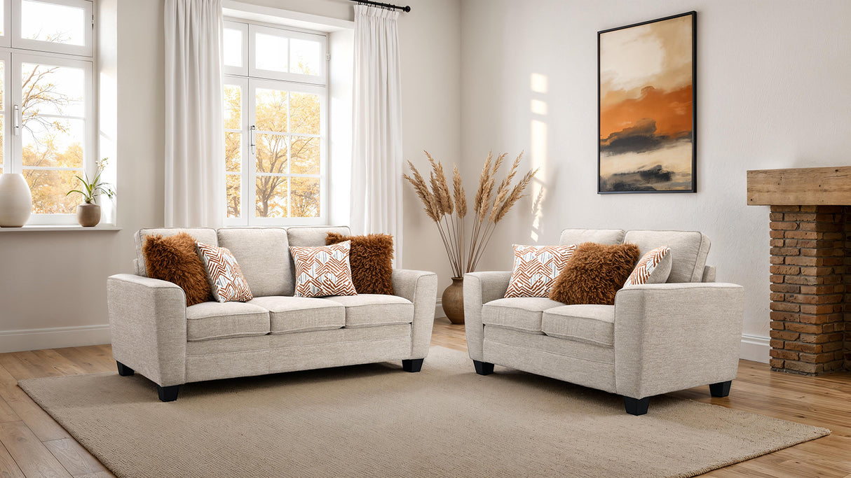 Enea Taupe Loveseat from Furniture of America - Luna Furniture