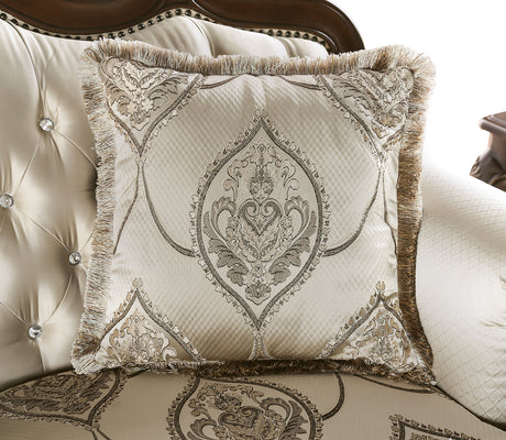 Veracruz Dark Cherry/Beige Loveseat from Furniture of America - Luna Furniture