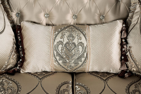 Veracruz Dark Cherry/Beige Sofa from Furniture of America - Luna Furniture
