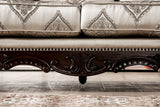 Veracruz Dark Cherry/Beige Sofa from Furniture of America - Luna Furniture