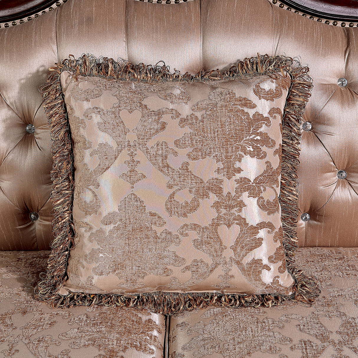 Veracruz Dark Cherry/Light Brown Sofa from Furniture of America - Luna Furniture