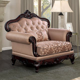 Veracruz Dark Cherry/Light Brown Chair from Furniture of America - Luna Furniture