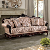 Veracruz Dark Cherry/Light Brown Sofa from Furniture of America - Luna Furniture