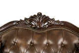 Ensenada Dark Cherry/Brown Sofa from Furniture of America - Luna Furniture
