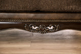 Ensenada Dark Cherry/Brown Sofa from Furniture of America - Luna Furniture