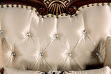 Yucatan Dark Cherry/Beige Traditional Living Room Set from Furniture of America - Luna Furniture
