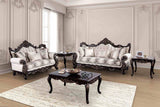 Palencia Dark Cherry/Beige Loveseat from Furniture of America - Luna Furniture