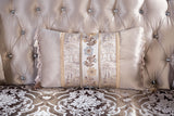 Palencia Dark Cherry/Beige Loveseat from Furniture of America - Luna Furniture