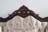 Palencia Dark Cherry/Beige Sofa from Furniture of America - Luna Furniture