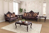 Palencia Dark Cherry/Brown Sofa from Furniture of America - Luna Furniture