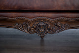 Palencia Dark Cherry/Brown Loveseat from Furniture of America - Luna Furniture