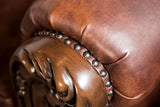 Palencia Dark Cherry/Brown Chair from Furniture of America - Luna Furniture
