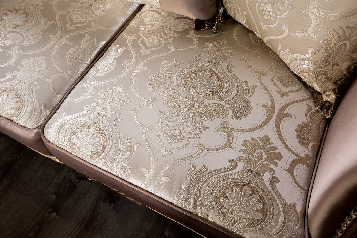 Albacete Dark Cherry/Brown Sofa from Furniture of America - Luna Furniture