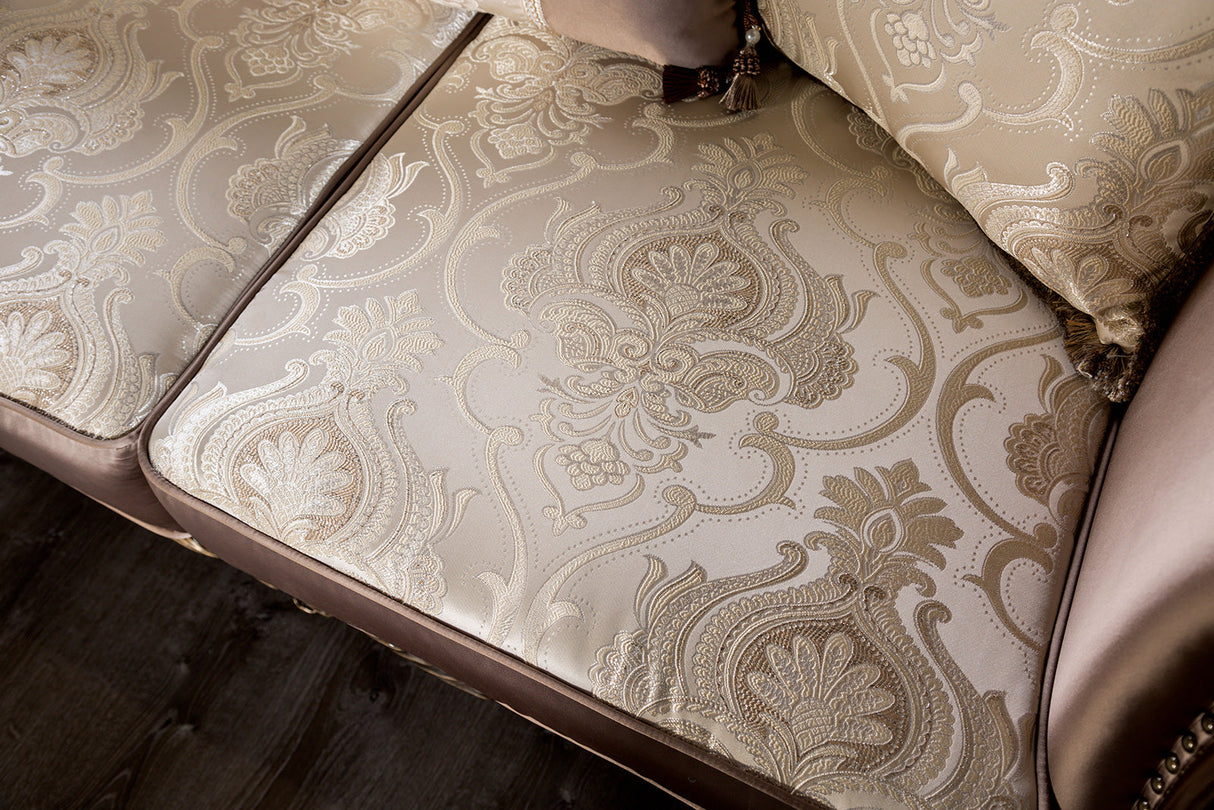 Albacete Dark Cherry/Brown Sofa from Furniture of America - Luna Furniture