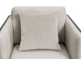 Benilde Taupe Swivel Chair from Furniture of America - Luna Furniture