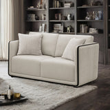 Benilde Taupe Loveseat from Furniture of America - Luna Furniture