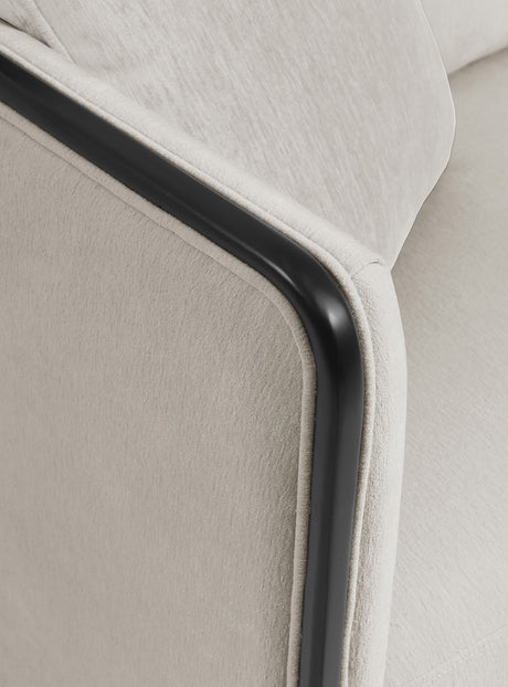 Benilde Taupe Swivel Chair from Furniture of America - Luna Furniture