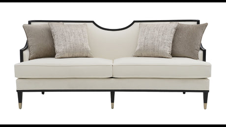 La Salle White Sofa from Furniture of America - Luna Furniture