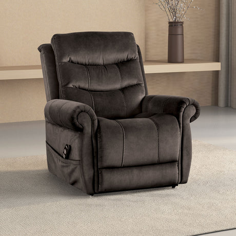 Dionysia Dark Gray Lift Chair from Furniture of America - Luna Furniture