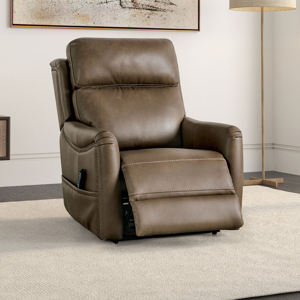 Sylvanus Brown Lift Chair from Furniture of America - Luna Furniture