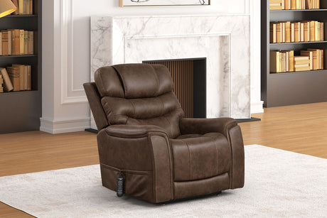 Guinevra Walnut Lift Chair from Furniture of America - Luna Furniture