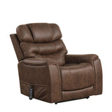 Guinevra Walnut Lift Chair from Furniture of America - Luna Furniture