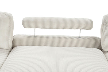 Dagenham Beige Sectional [ D ] from Furniture of America - Luna Furniture