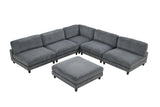 Dagenham Gray Sectional [ C ] from Furniture of America - Luna Furniture